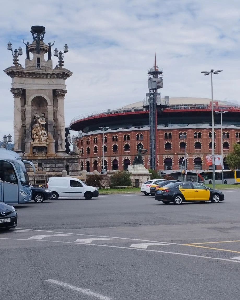 Monumental font of Plaça d'Espanya and Las Arenas shopping center