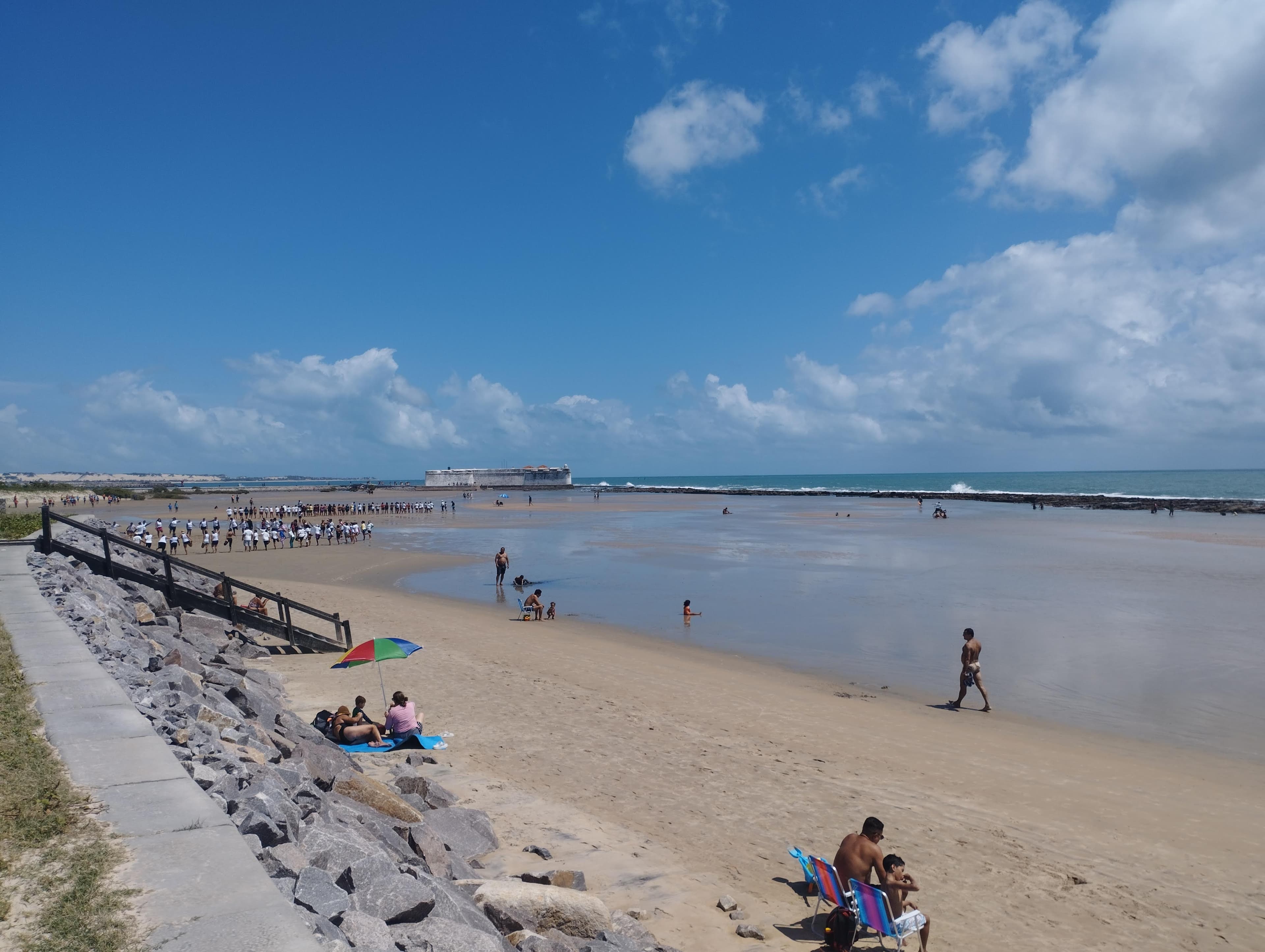 Forte Beach with the Forte dos Reis Magos in the background