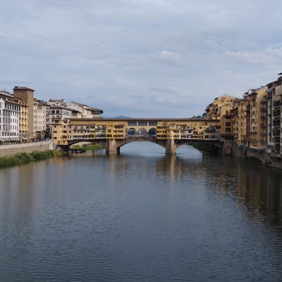 The Vecchio Bridge over the Arno River